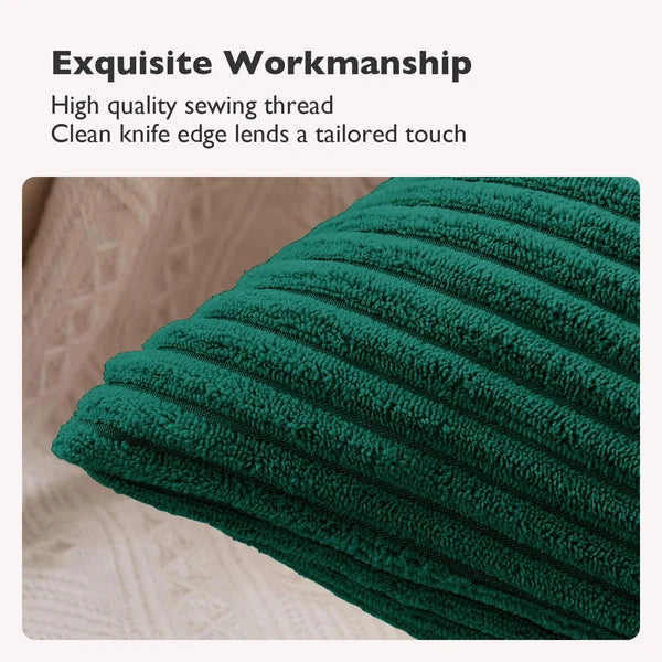 Pack of 1,2,4,6 Velvet Filled Cushion Covers 18x18 Sofa Decor Throw Pillow Cases