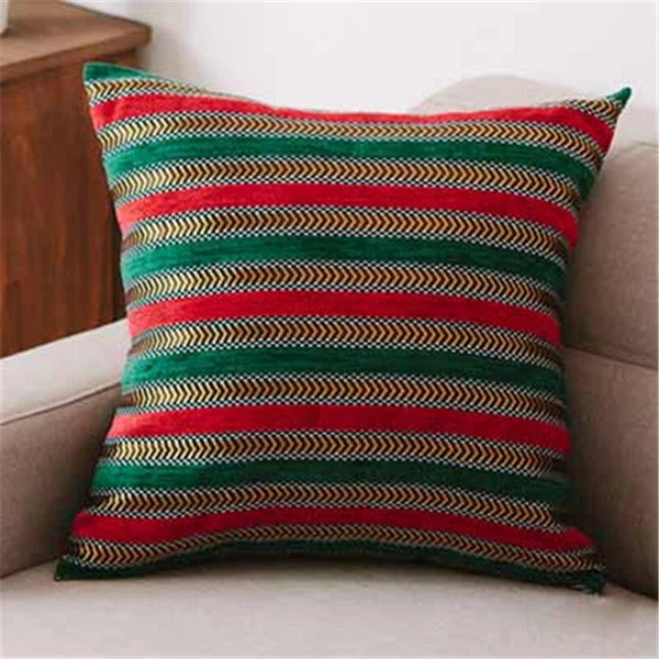 18x18" Chenille Fabric Vintage Throw Pillow Covers Sofa Bed Cushion Cover Case