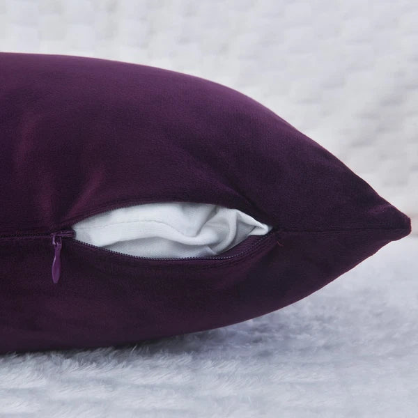 Plain Velvet Cushions Covers 30x51 cm Luxury Soft Velvet Sofa Bed Pillow Cases