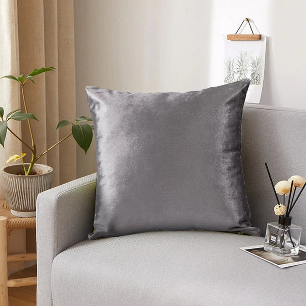 Pack of 4 Plush Velvet Cushion Covers Extra Soft Sofa Throw Pillow Cases 17"x17"