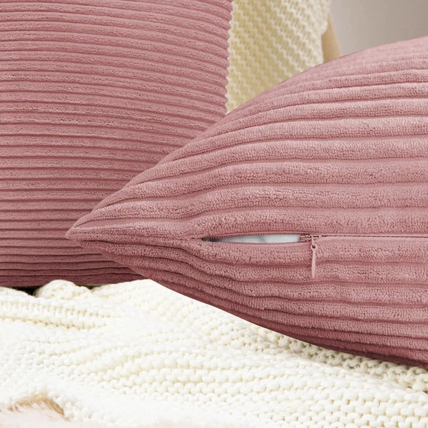 Pack of 1,2,4,6 Velvet Filled Cushion Covers 18x18 Sofa Decor Throw Pillow Cases