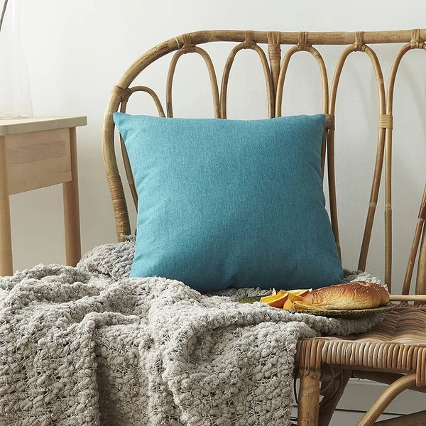 Outdoor Waterproof Cushion Cover Square Pillow Cases for Patio Tent Couch Sofa