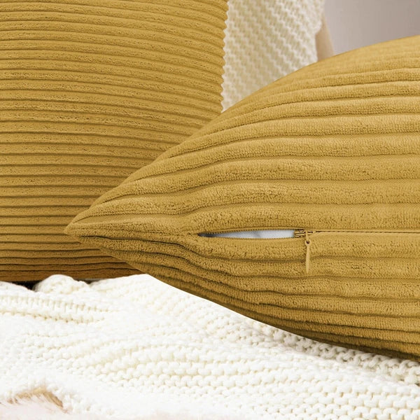 Pack of 1,2,4,6 Velvet Filled Cushion Covers 18x18 Sofa Decor Throw Pillow Cases