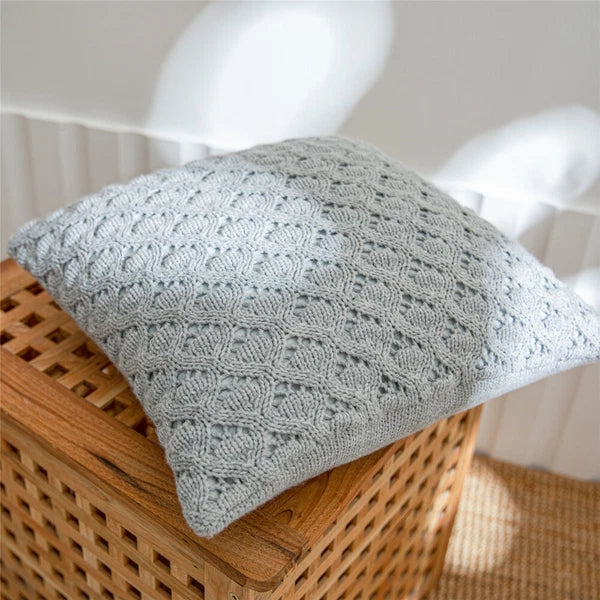 Soft Knitting Throw Pillow Cases Cafe Zipper Zip Up Sofa Cushion Cover Home Deco