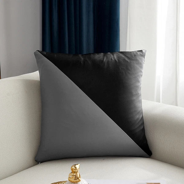 PU Leather Throw Pillow Case Decorative Cushion Cover Sofa Bed Home Decor