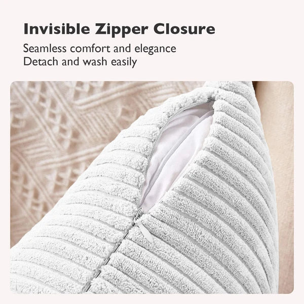 Pack of 1,2,4,6 Velvet Filled Cushion Covers 18x18 Sofa Decor Throw Pillow Cases