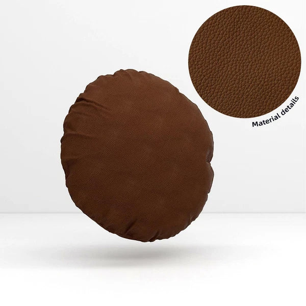 Pb010 Cushion Cover*Middle Brown*Faux Leather synthetic Litchi Skin Sofa Seat