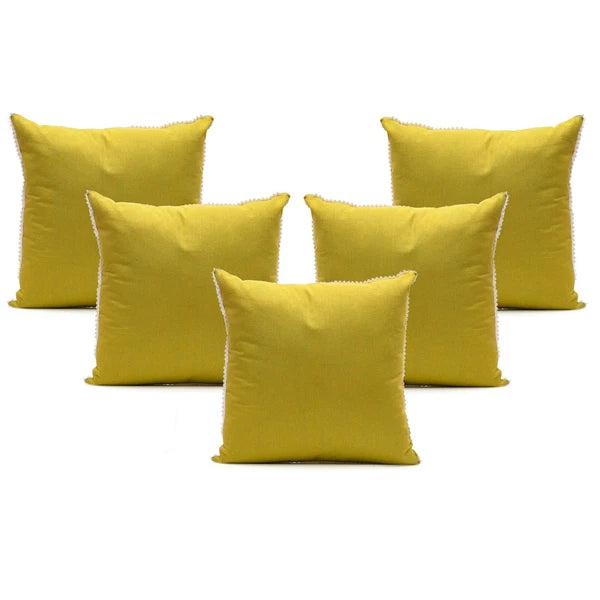 Cushion Covers Case Cotton Throw Pillow Cover Sofa Home Decor Solid with Lace-S5