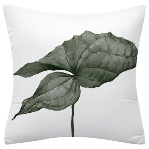 PILLOW COVER Floral Flower Decorative Double Sided Soft Sofa Cushion Case 18x18"