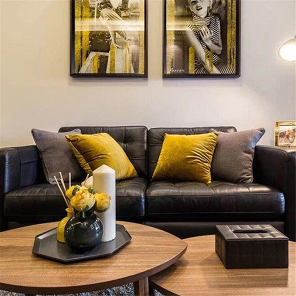 Velvet Pillow Case Waist Throw Cushion Cover Home Office Sofa Chair Bed Decor