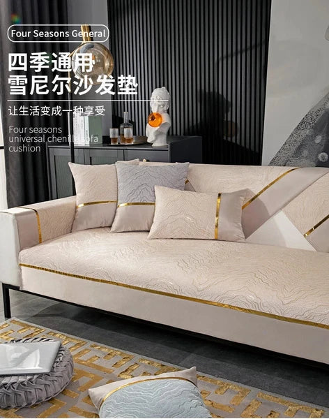 Sofa Cushion Cover Luxury High-grade Universal Non-slip Nordic Backrest Cover