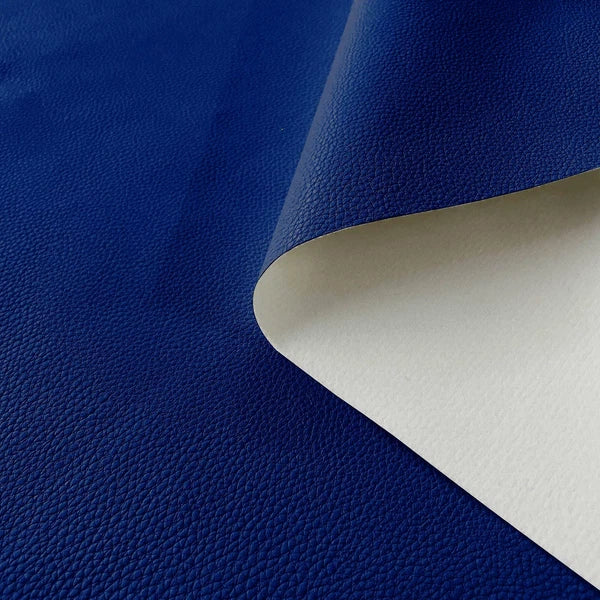 Pb016 Cushion Cover*Deep Blue*Faux Leather synthetic Litchi Skin Box Sofa Seat