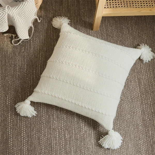 Soft Knitted Cushion Pillow Case Pillows Covers Sofa Bed Office Throw Home Decor