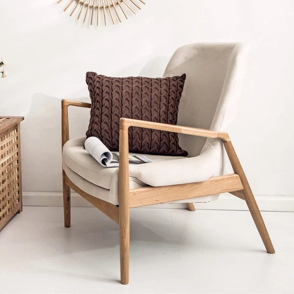 45*45cm Knitted Chair Lounge Cushion Cover Waist Throw Pillowcase Sofa Bed Decor