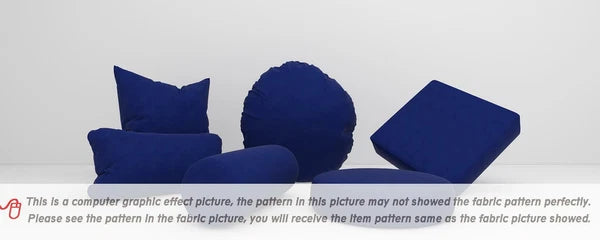 Pb016 Cushion Cover*Deep Blue*Faux Leather synthetic Litchi Skin Box Sofa Seat