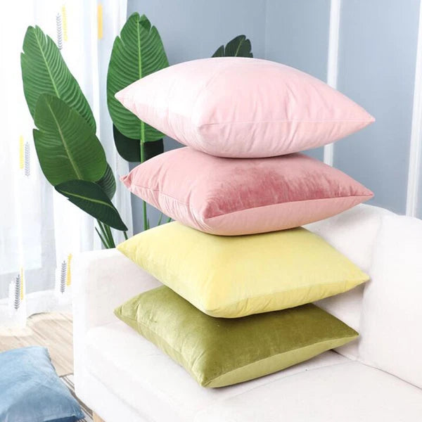 Dutch Velvet Pillow Case Solid Color Bed Pillowcase Bed Head Sofa Cushion Cover