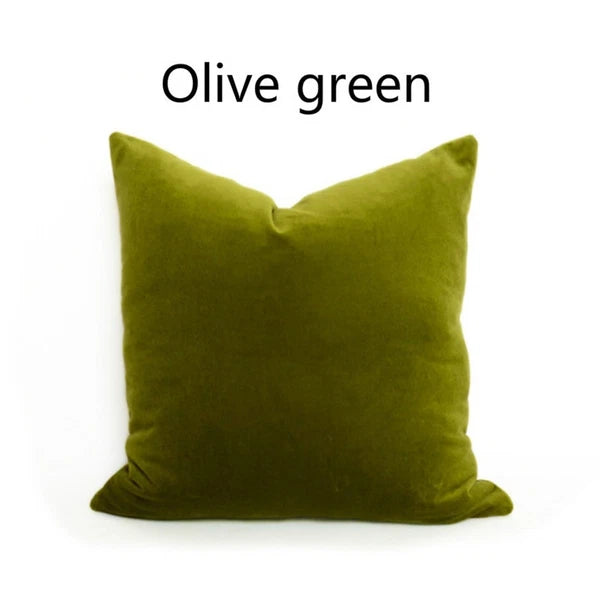 Velvet Pillow Case Waist Throw Cushion Cover Home Office Sofa Chair Bed Decor