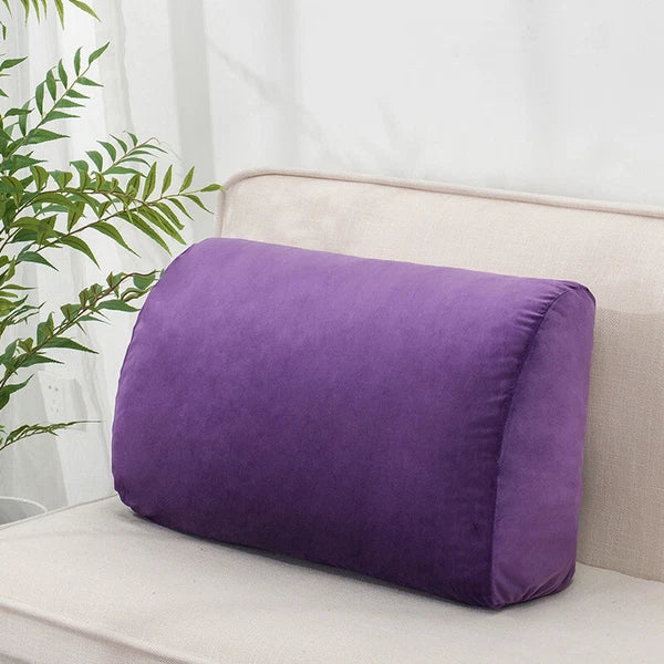 Sofa Triangle Back Cushion Cover Soft Velvet Bed Headboard Backrest Pillow Case