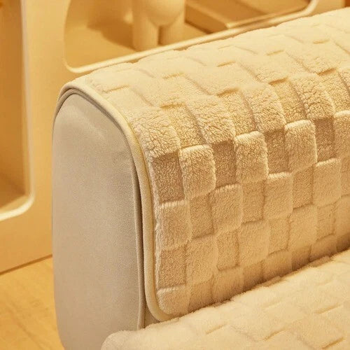 Plush Sofa Cushion Winter Nordic Non-Slip BackrestCover Towel Leather Sofa Cover