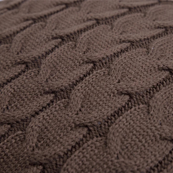 45*45cm Knitted Cushion Waist Zipper Pillow Case Sofa Bed Throw Pillow Covers