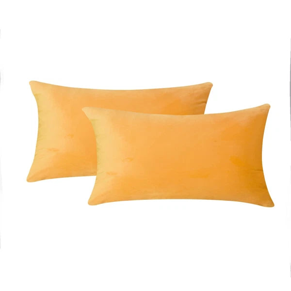 Plain Velvet Cushions Covers 30x51 cm Luxury Soft Velvet Sofa Bed Pillow Cases