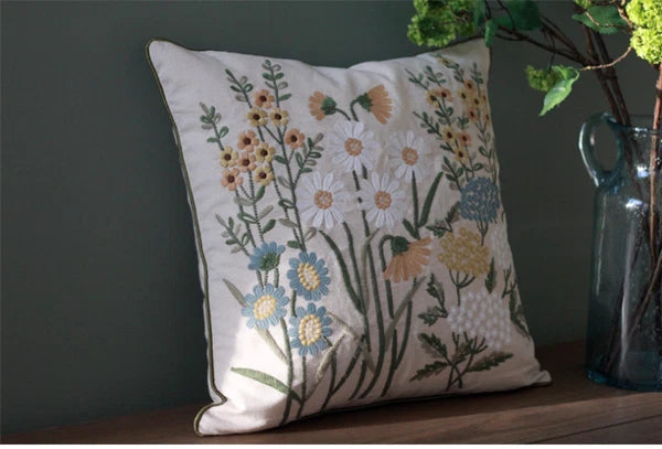 Luxury Cushion Covers for Living Room Sofa Cushion Cover Embroidery Pillowcase