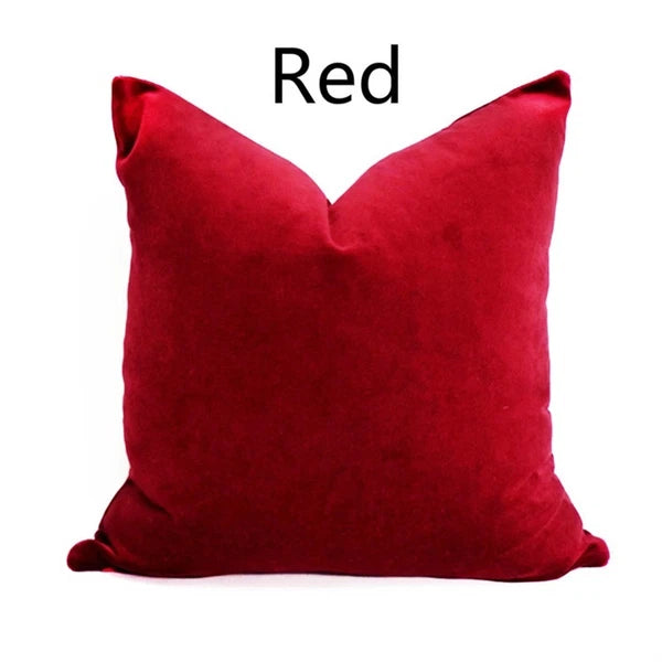 Velvet Pillow Case Waist Throw Cushion Cover Home Office Sofa Chair Bed Decor