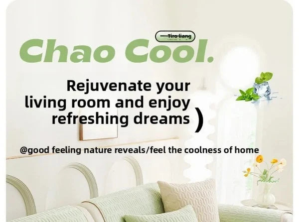 Solid Color Ice Silk Sofa Cushion Covers Universal Seat Pad Non-slip L Shaped