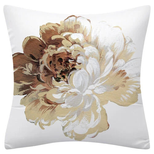 PILLOW COVER Floral Flower Decorative Double Sided Soft Sofa Cushion Case 18x18"
