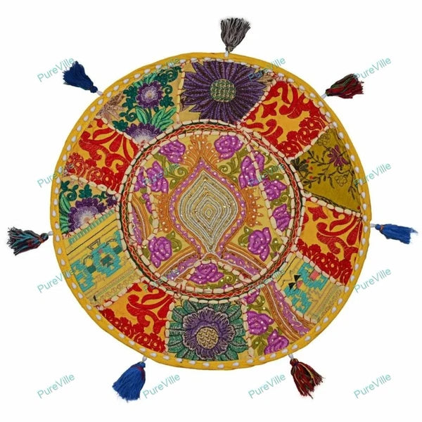 Patchwork Floor Pillows Cases Car Sofa Boho Art Room Decorative Cushion Cover