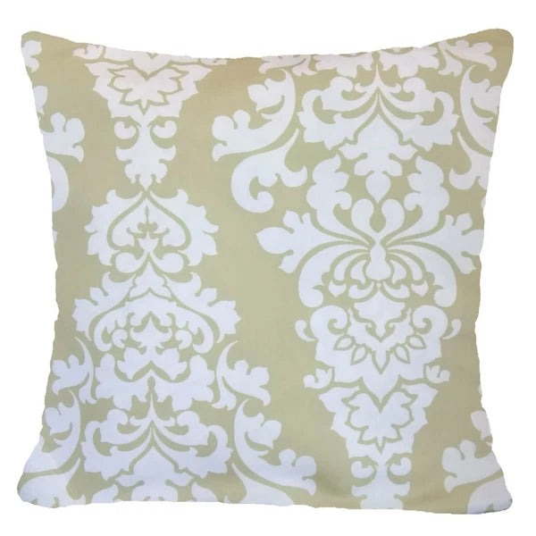 Beige Cushion COVER Khaki White Gray Bed Sofa Soft Plaid Pillow Case 18x18" USA