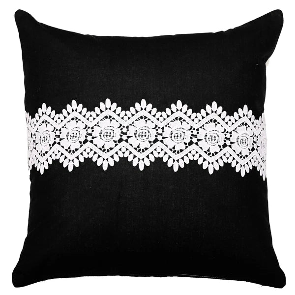 Home Decor Cushion Cover Sofa Decorative Throw Pillowcase Covers Solid with Lace