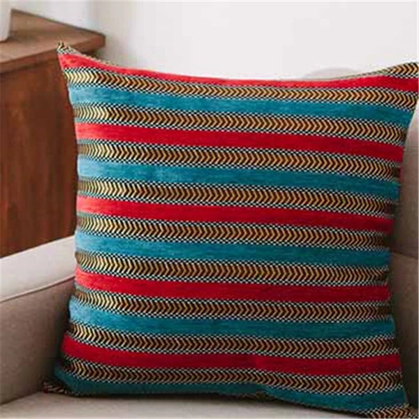 18x18" Chenille Fabric Vintage Throw Pillow Covers Sofa Bed Cushion Cover Case