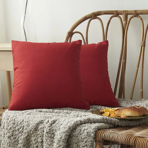 Outdoor Waterproof Cushion Cover Square Pillow Cases for Patio Tent Couch Sofa