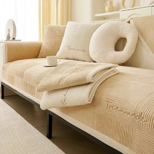 Luxury Soft SofaCover for Living Room Non-SlipSofa Cushion Mat SPlush Sofa Towel