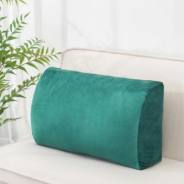 Sofa Triangle Back Cushion Cover Soft Velvet Bed Headboard Backrest Pillow Case