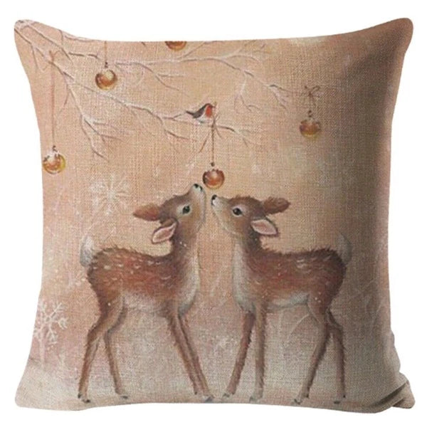 Christmas Dog Pillow Sofa Cases Bed Rabbit Home Deer Decor Cushion Gifts Cover