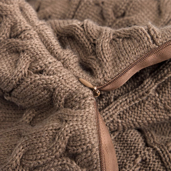 Knitted Cushion Cover Square Pillowcase Pillows Covers Sofa Throw Bed Home Decor