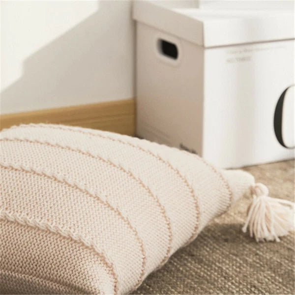 Soft Knitted Cushion Pillow Case Pillows Covers Sofa Bed Office Throw Home Decor