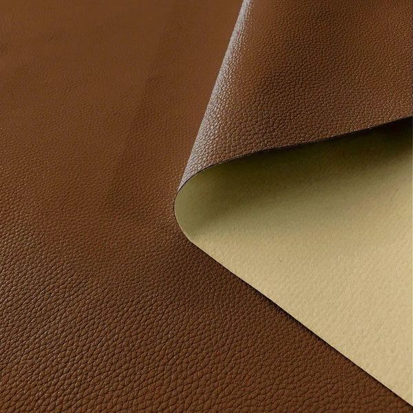 Pb010 Cushion Cover*Middle Brown*Faux Leather synthetic Litchi Skin Sofa Seat