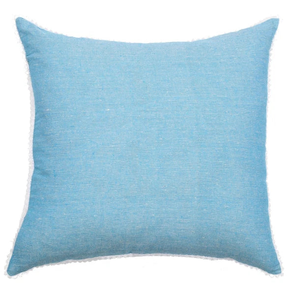 Cotton Cushion Cover Home Sofa Decor Throw Pillow Case Covers Solid with Lace