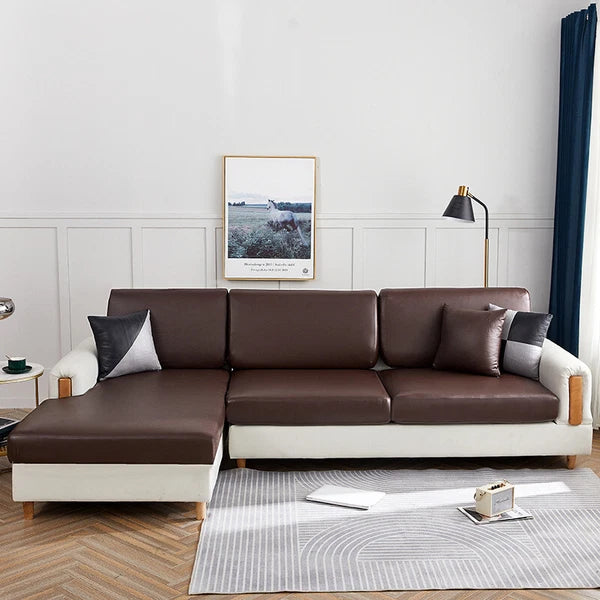 1 2 3 4 Seater PU Leather Sofa Cushion Cover Waterproof Sofa Couch Seat Cover