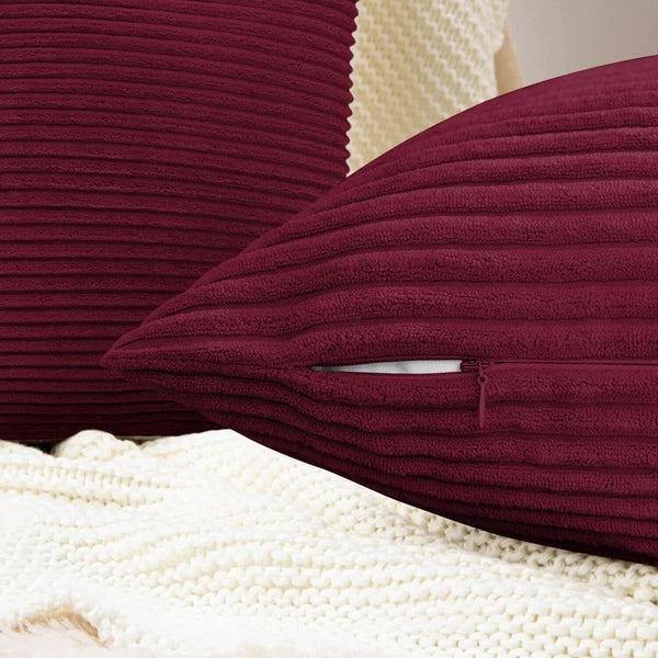 Pack of 1,2,4,6 Velvet Filled Cushion Covers 18x18 Sofa Decor Throw Pillow Cases