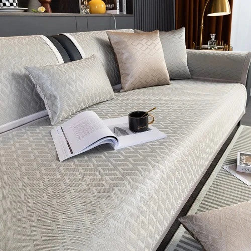Modern Simplicity Ice Silk Cooling Mat Sofa Cushion Summer Pad Sofa Cover