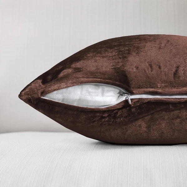 Pack of 4 Plush Velvet Cushion Covers Extra Soft Sofa Throw Pillow Cases 17"x17"