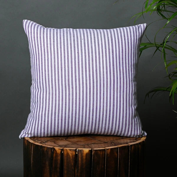 Cotton Cushion Covers Throw Pillow Cover Case Striped Home Sofa Decor-Set of 2