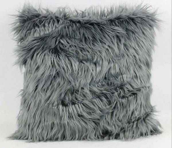 FLUFFY FAUX FUR SHAGGY SOFT SOFA CHAIR BED HOME DECOR PILLOW CASE CUSHION COVER
