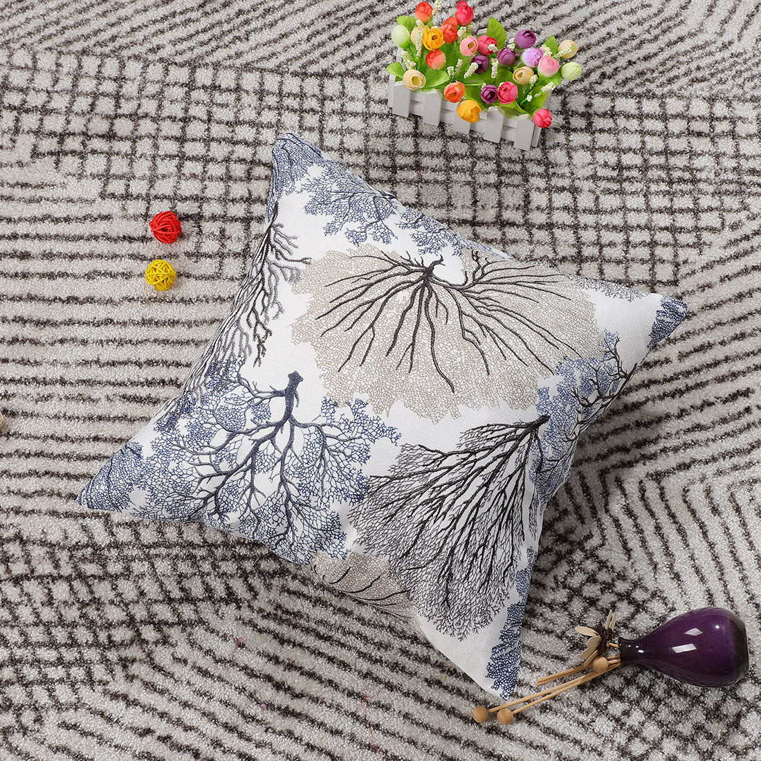 Stylish Simplicity Polyester Cushion Cover Sofa Throw Pillow Case Home,