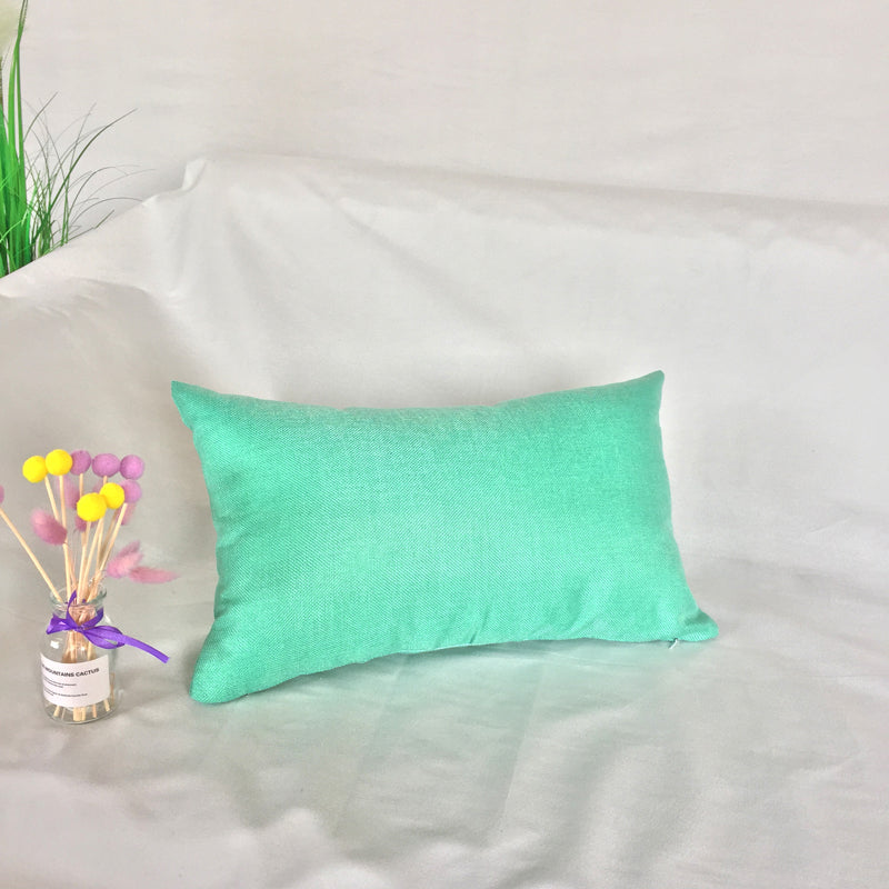1pc Solid Color Sofa Bed Waist Throw Cushion Covers Pillowcase Christmas Decor