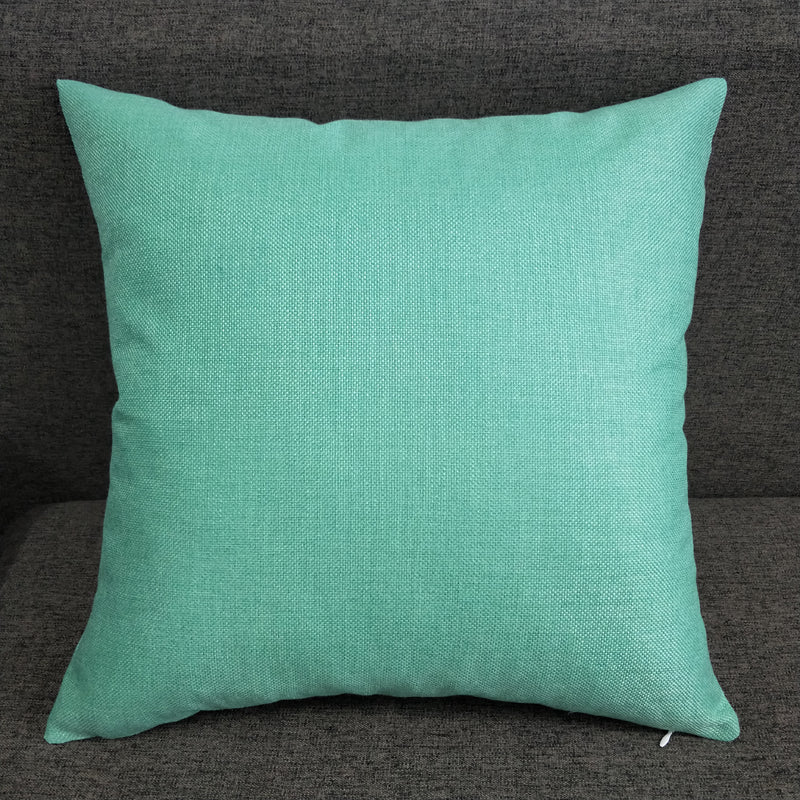 1pc Solid Color Sofa Bed Waist Throw Cushion Covers Pillowcase Christmas Decor